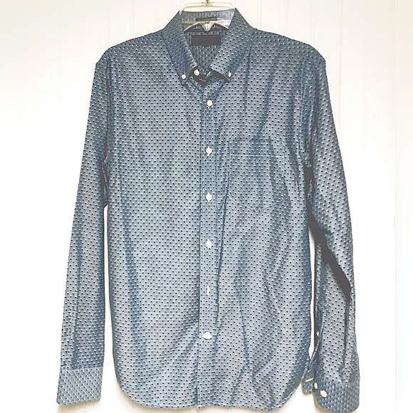 Banana Republic Men's Untucked Oxford Button Down Long Sleeve Shirt Size M - Picture 1 of 5